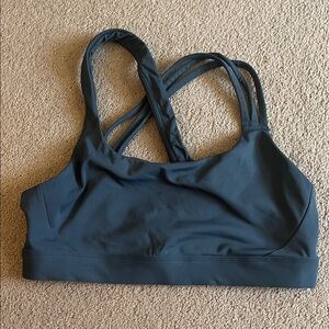 Athleta Train Free Sports Bra Grey Medium